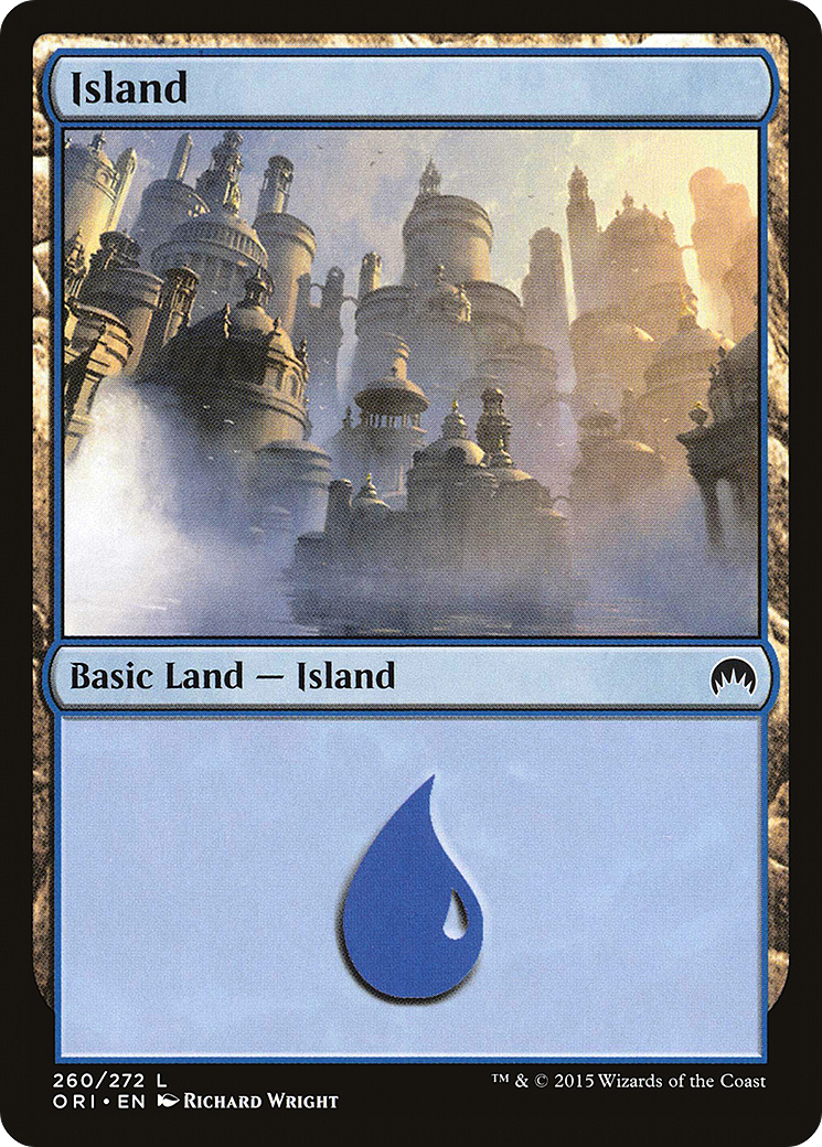 Island (260) (ORI-260) - Magic Origins Foil