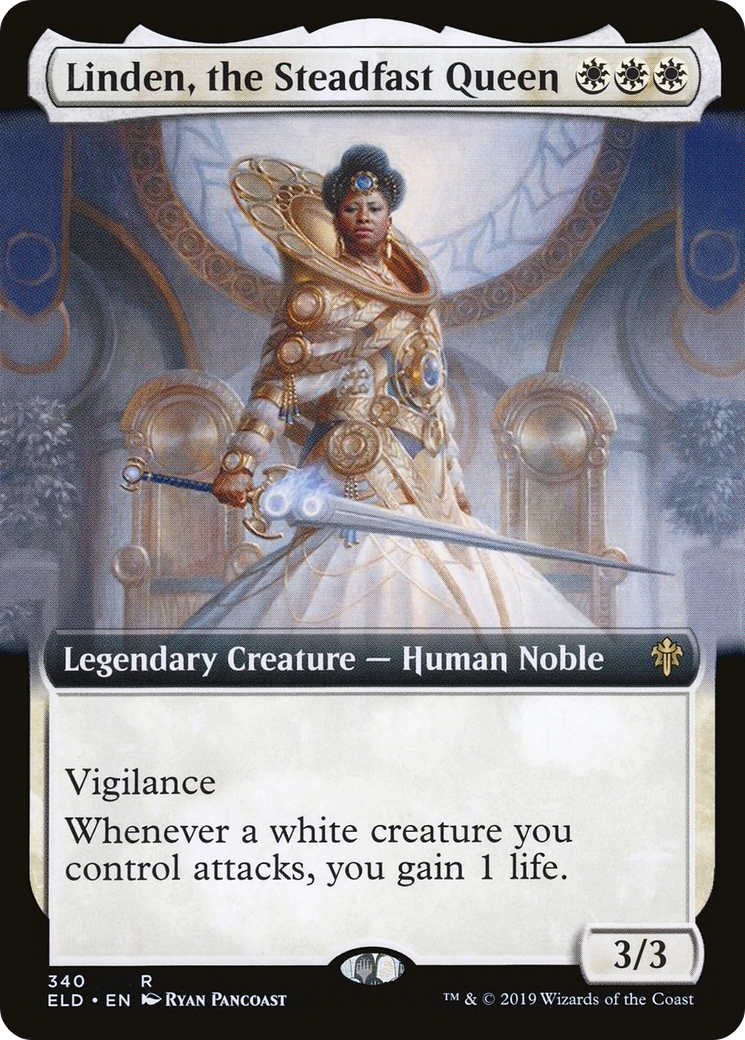 Linden, the Steadfast Queen (Extended Art) (ELD-340) - Throne of Eldraine: (Extended Art) Foil