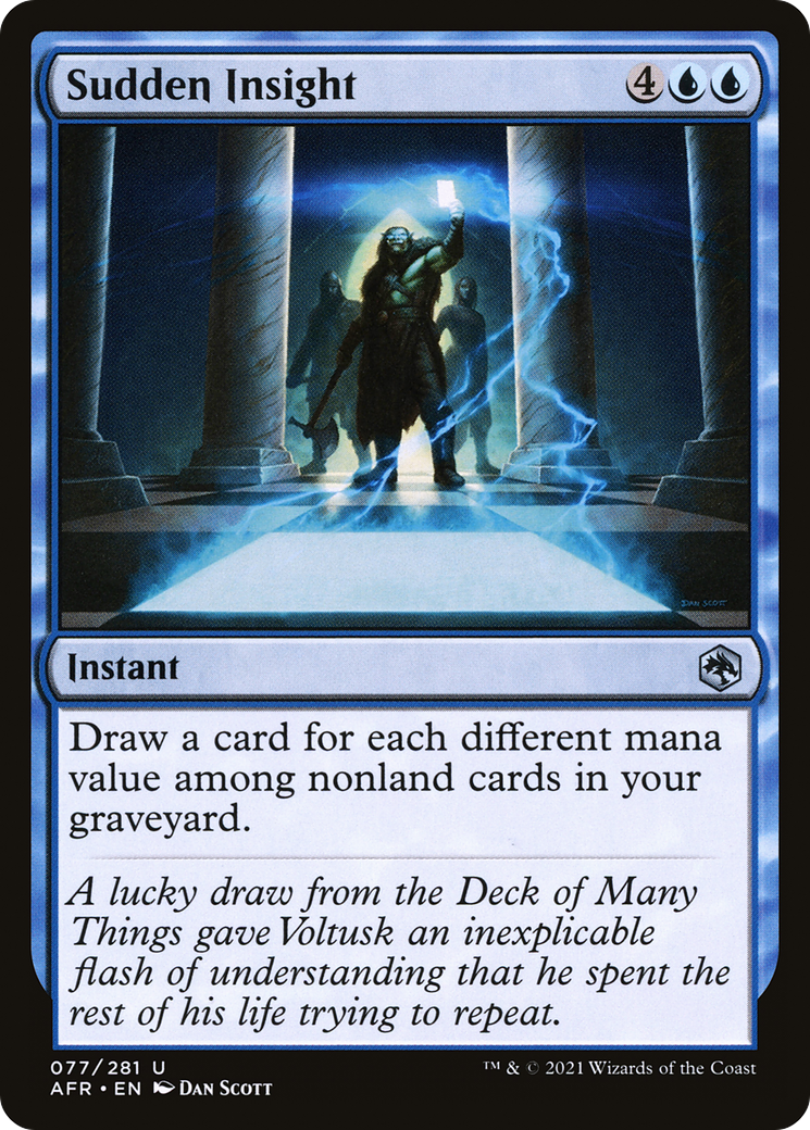 Sudden Insight (AFR-077) - Adventures in the Forgotten Realms Foil