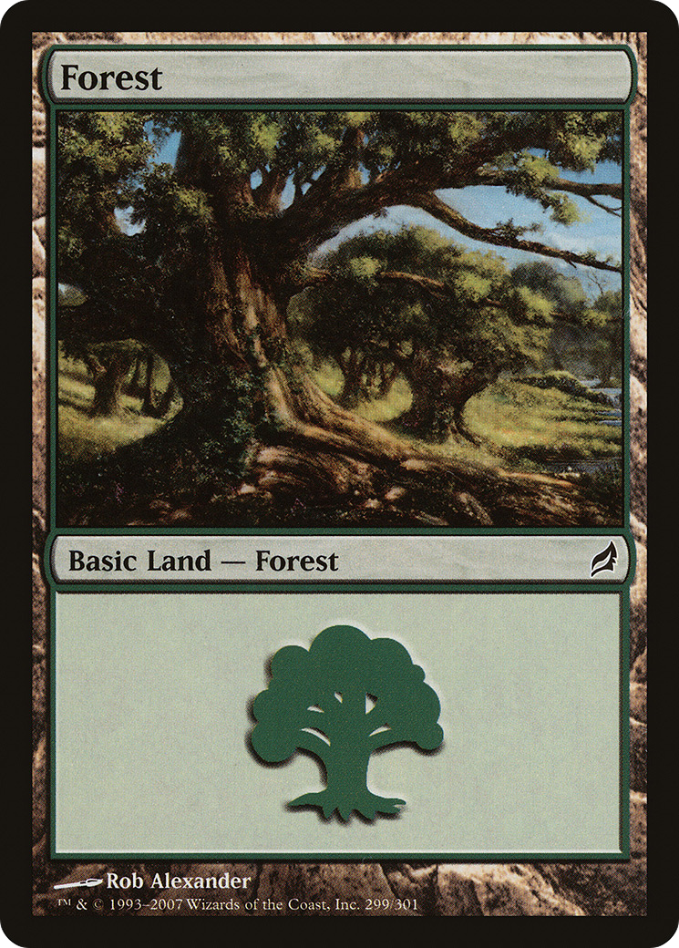 Forest (299) (LRW-299) - Lorwyn Foil