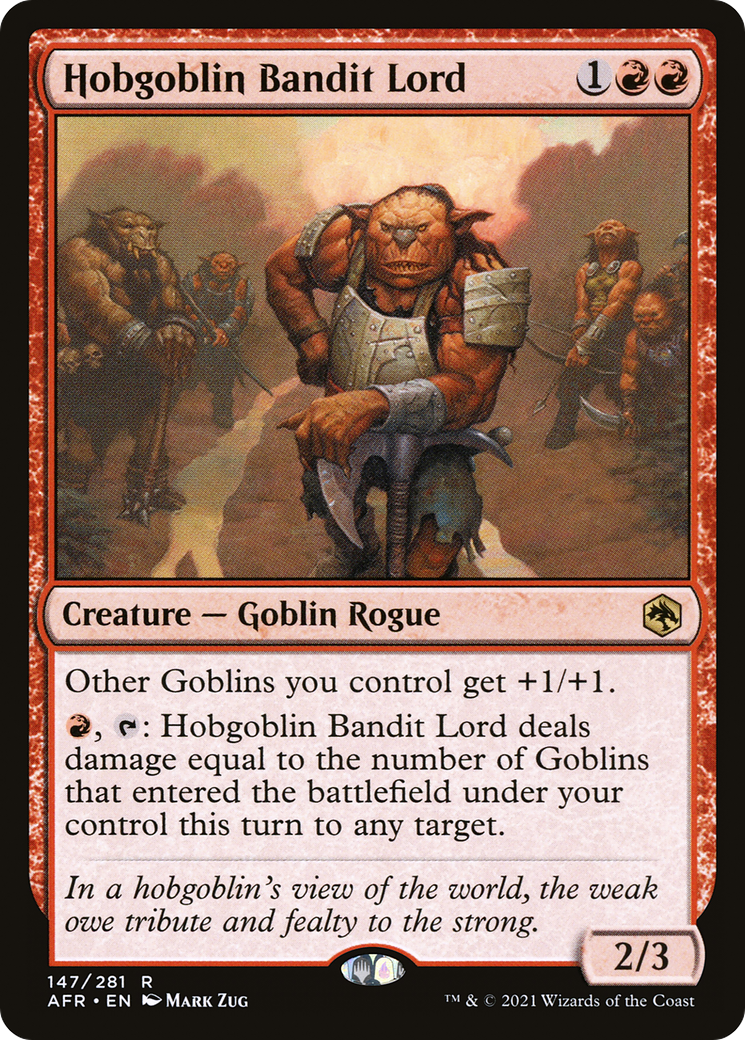 Hobgoblin Bandit Lord (AFR-147) - Adventures in the Forgotten Realms