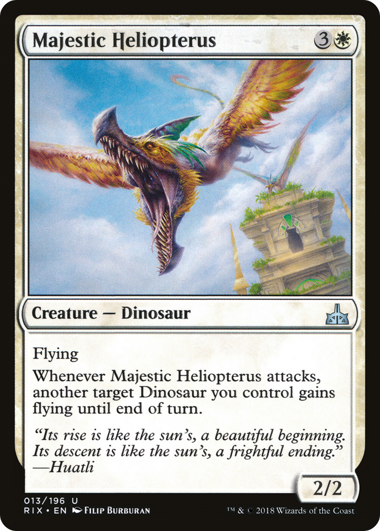 Majestic Heliopterus (RIX-013) - Rivals of Ixalan Foil