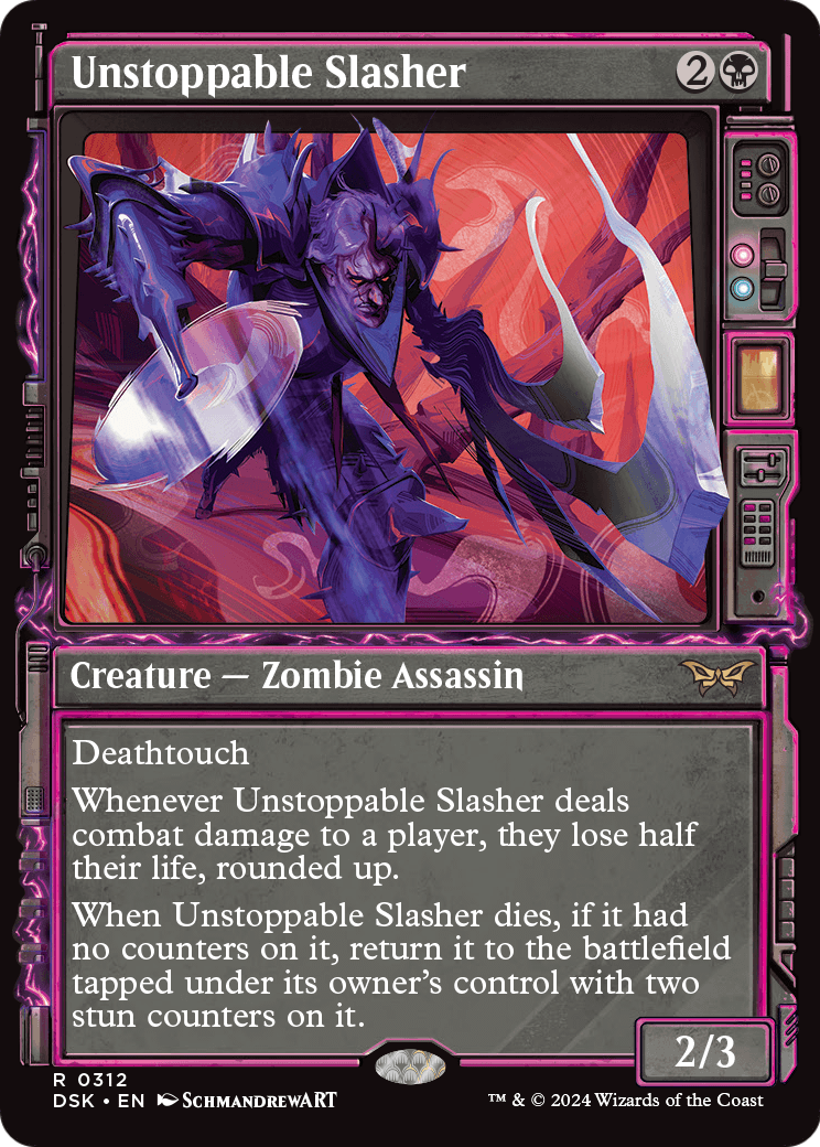 Unstoppable Slasher (Showcase) (DSK-312) - Duskmourn: House of Horror: (Showcase)