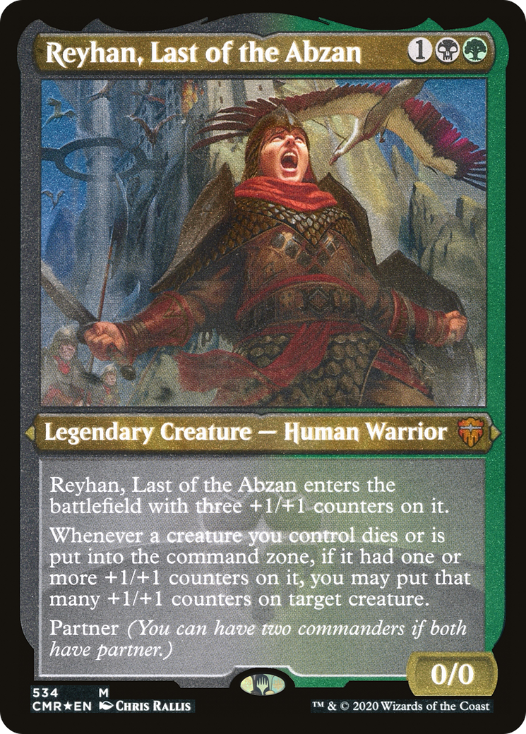 Reyhan, Last of the Abzan (Foil Etched) (CMR-534) - Commander Legends Foil