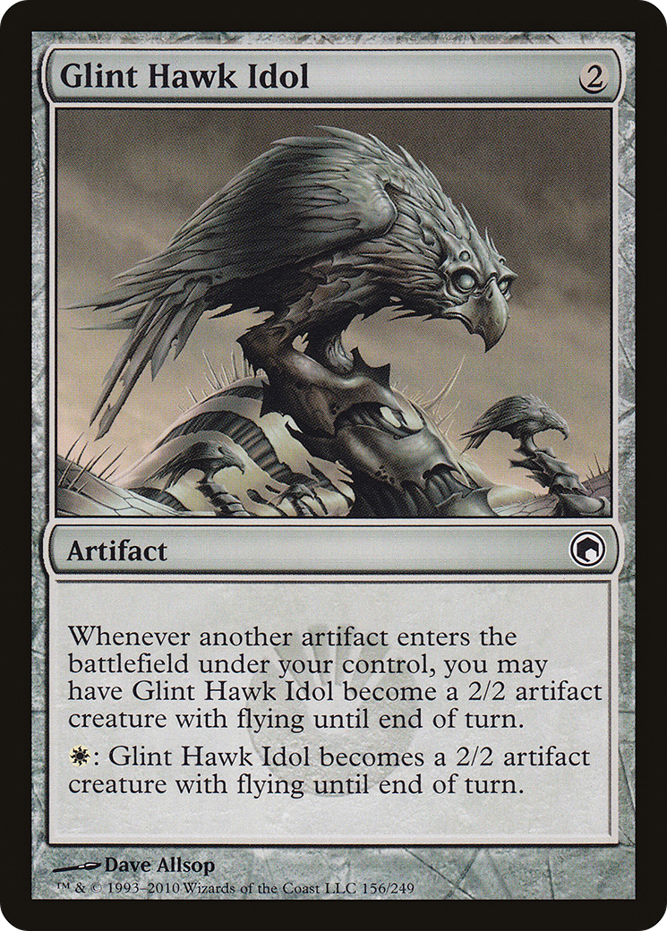 Glint Hawk Idol (SOM-156) - Scars of Mirrodin