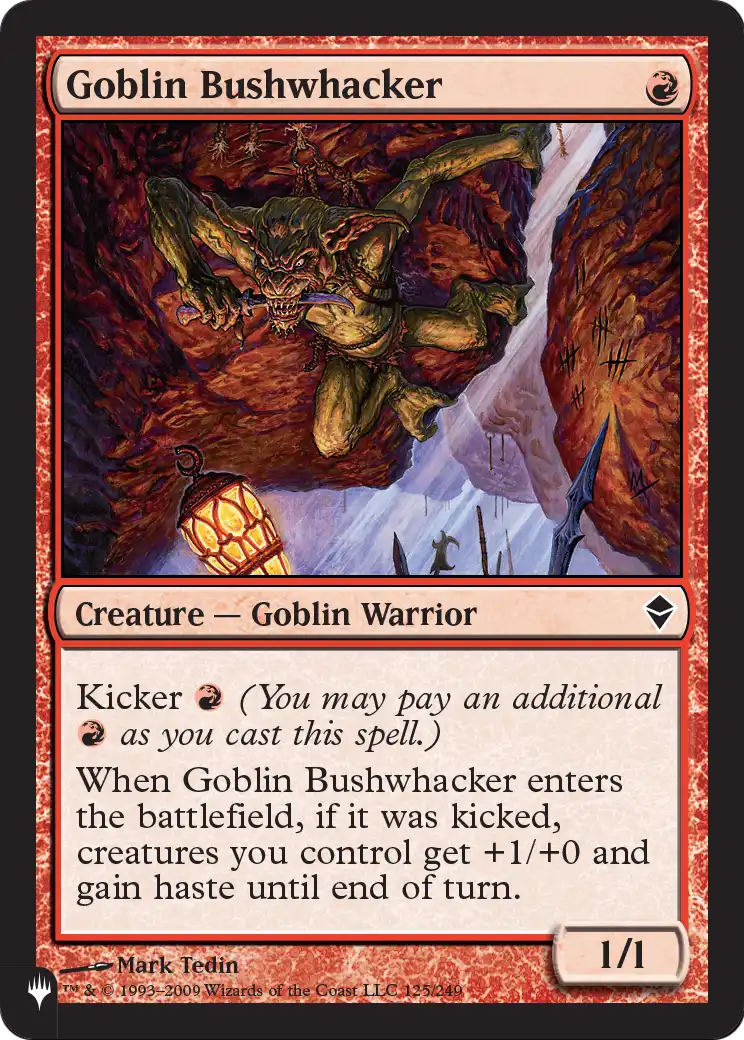 Goblin Bushwhacker (LIST-125) - The List Foil