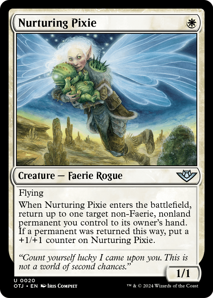 Nurturing Pixie (OTJ-020) - Outlaws of Thunder Junction Foil