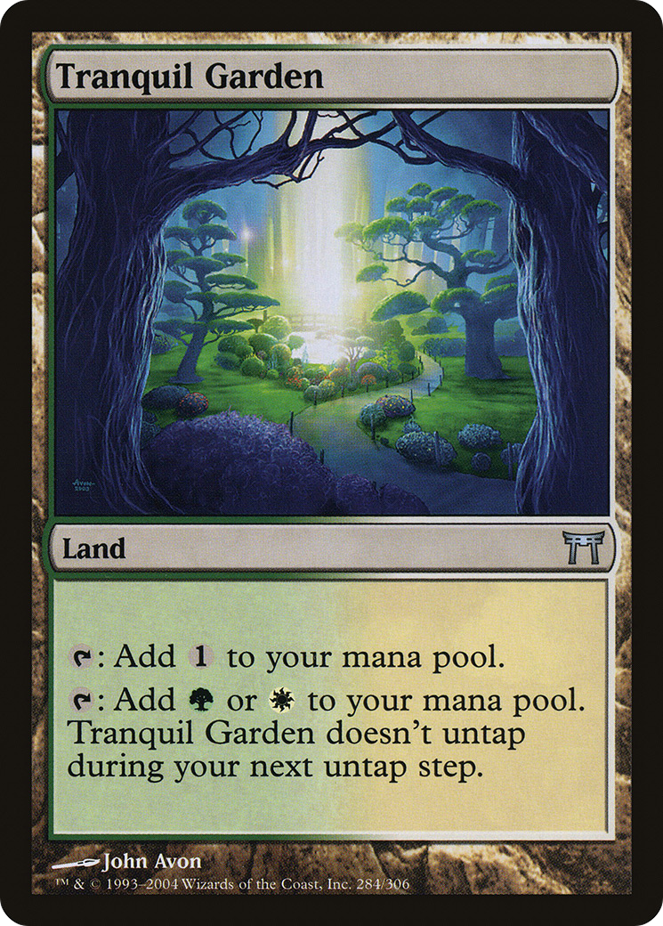 Tranquil Garden (CHK-284) - Champions of Kamigawa