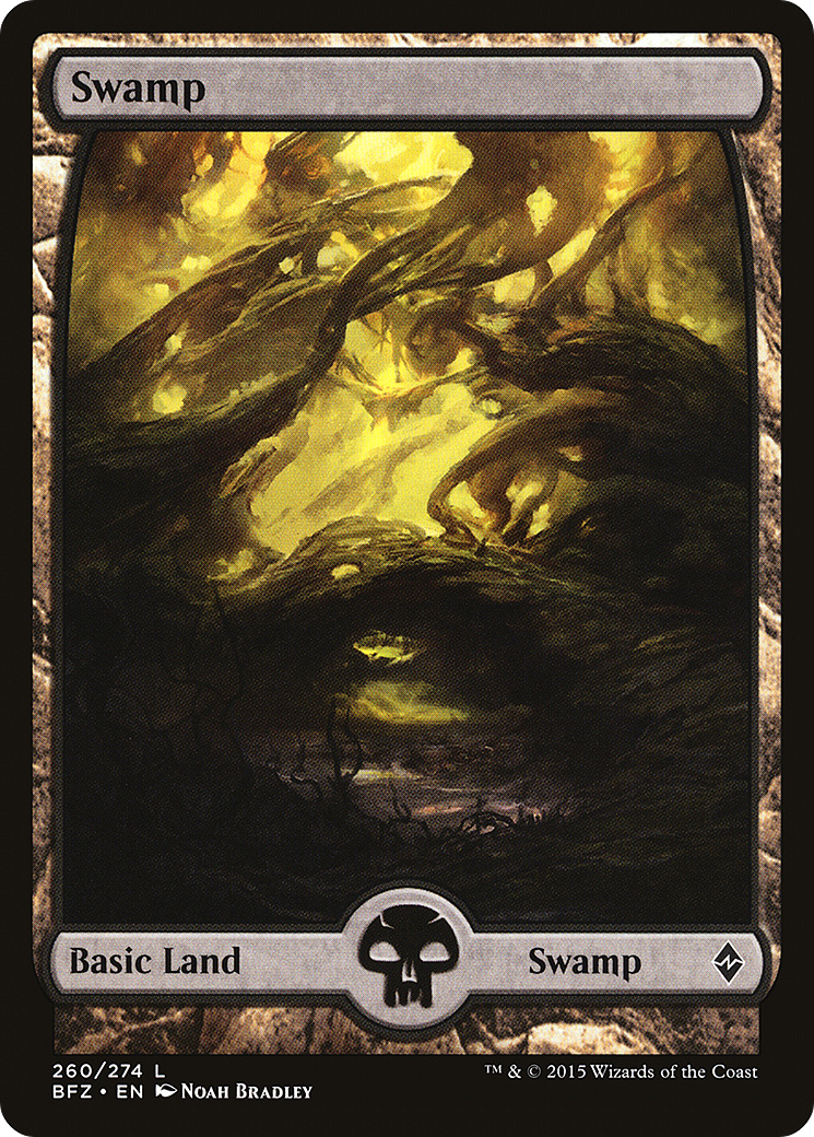Swamp (260) - Full Art (BFZ-260) - Battle for Zendikar