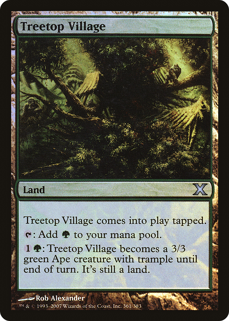 Treetop Village (10E-361★) - Tenth Edition Foil