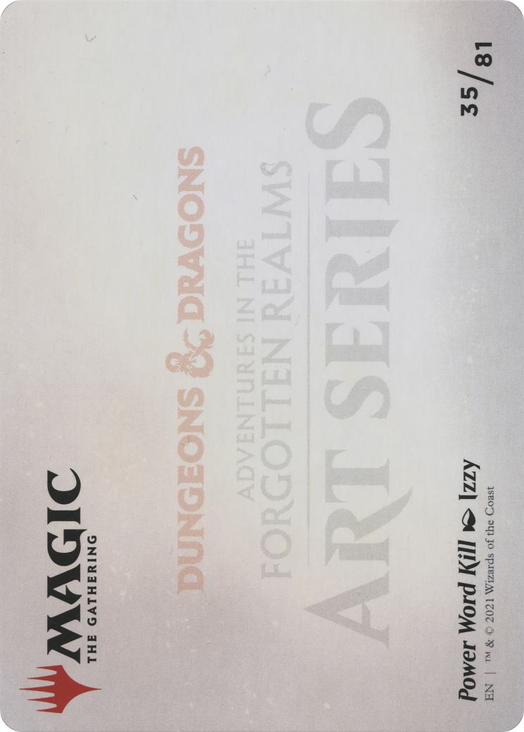 Power Word Kill // Power Word Kill (AAFR-035) - Adventures in the Forgotten Realms Art Series (Borderless) Foil