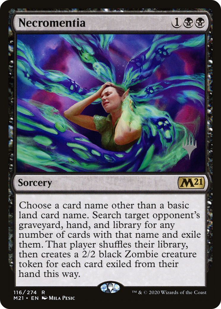 Necromentia (PPM21-116) - Core Set 2021 Promos Foil
