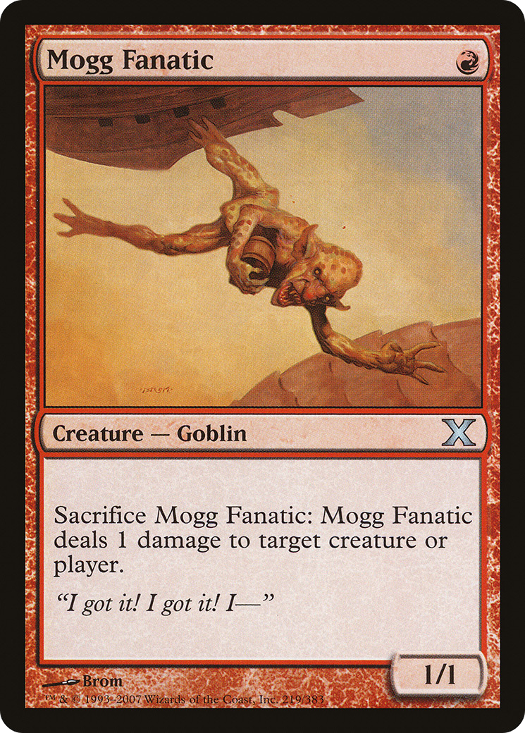 Mogg Fanatic (10E-219) - Tenth Edition Foil