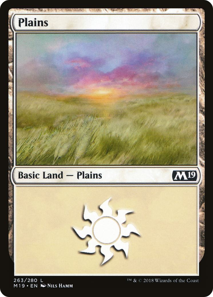 Plains (263) (M19-263) - Core Set 2019 Foil