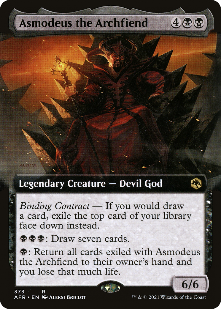 Asmodeus the Archfiend (Extended Art) (AFR-373) - Adventures in the Forgotten Realms: (Extended Art)