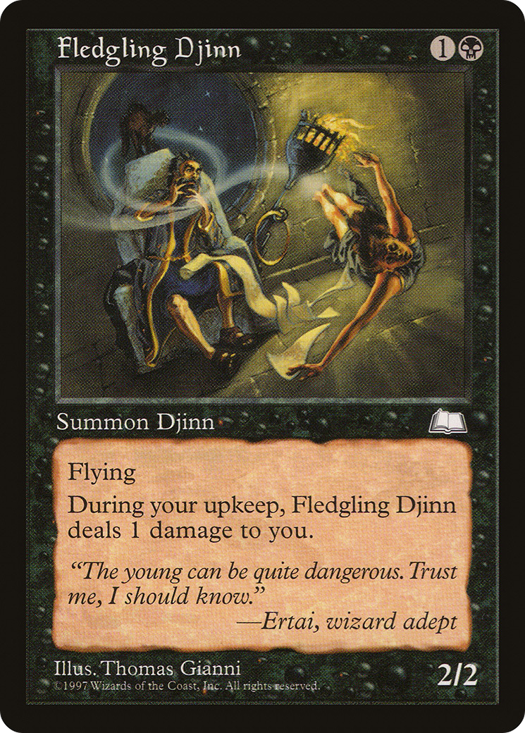 Fledgling Djinn (WTH-) - Weatherlight