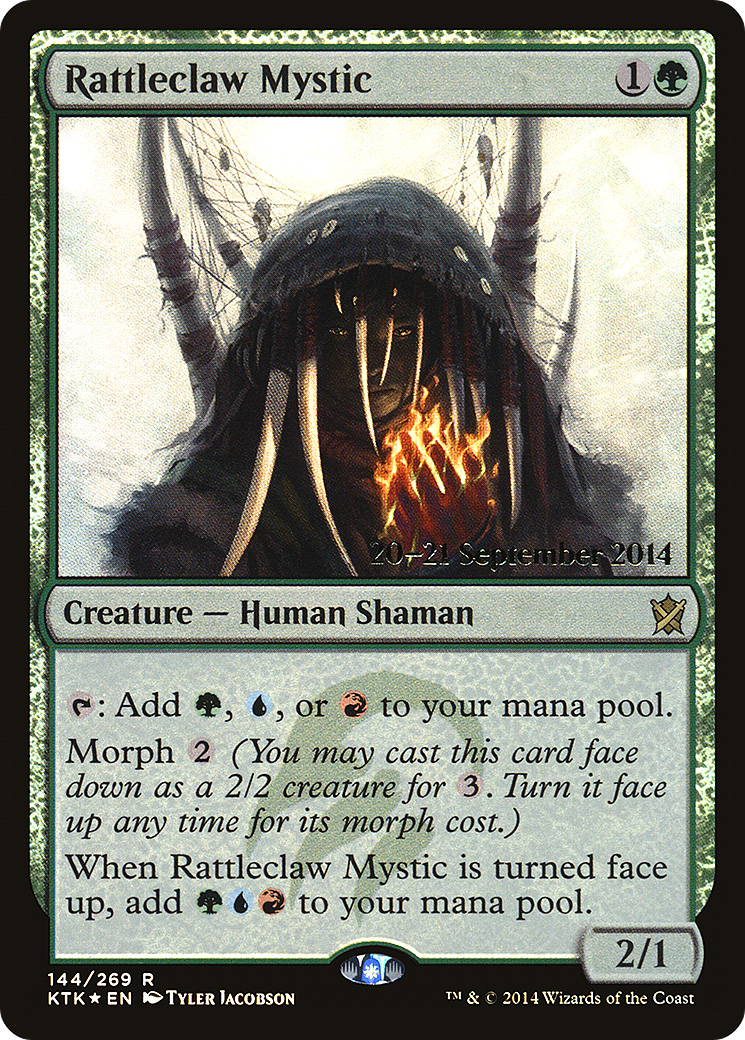 Rattleclaw Mystic (PRE-144) - Khans of Tarkir Promos Foil