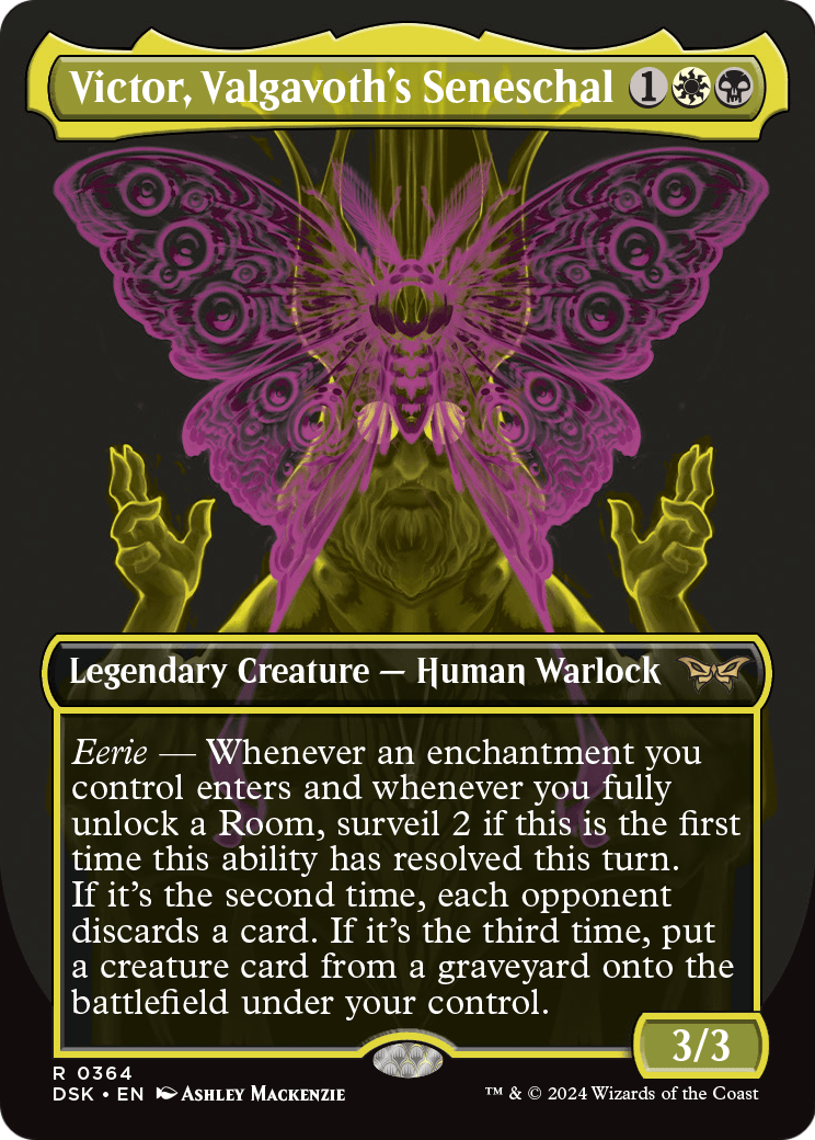 Victor, Valgavoth's Seneschal (Showcase) (DSK-364) - Duskmourn: House of Horror (Borderless)