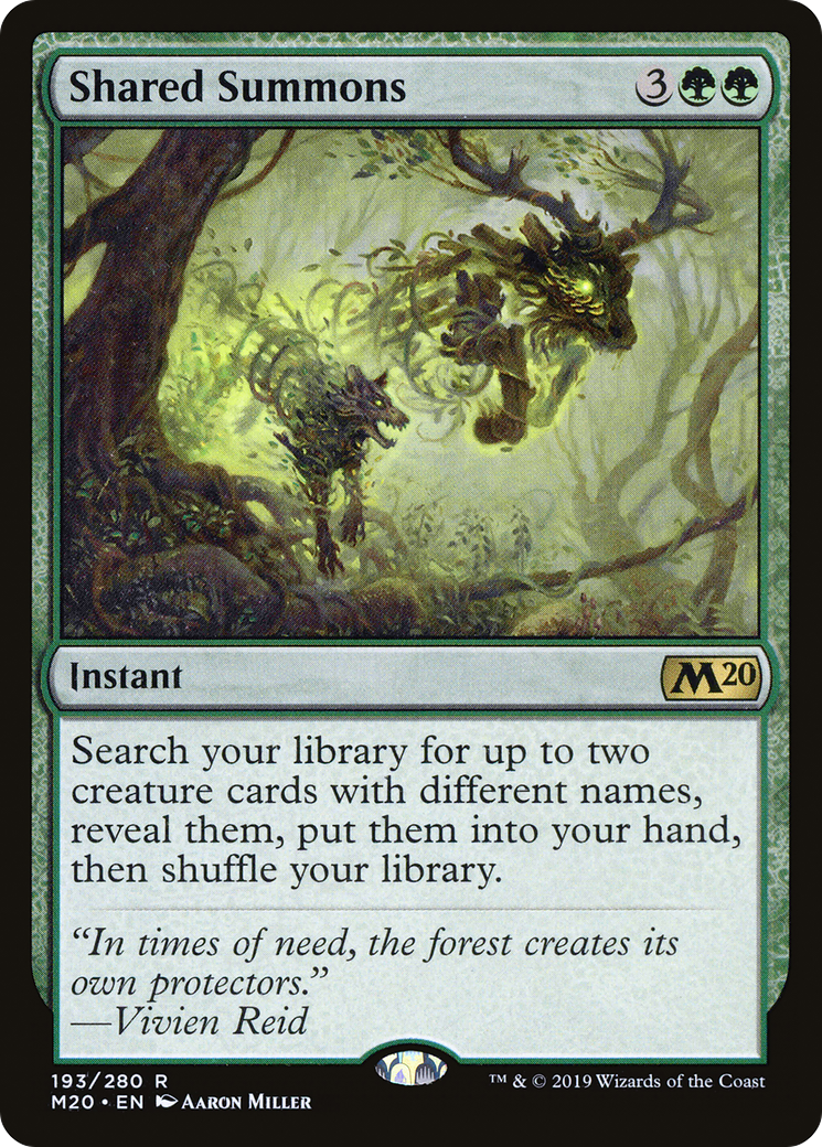 Shared Summons (M20-193) - Core Set 2020 Foil