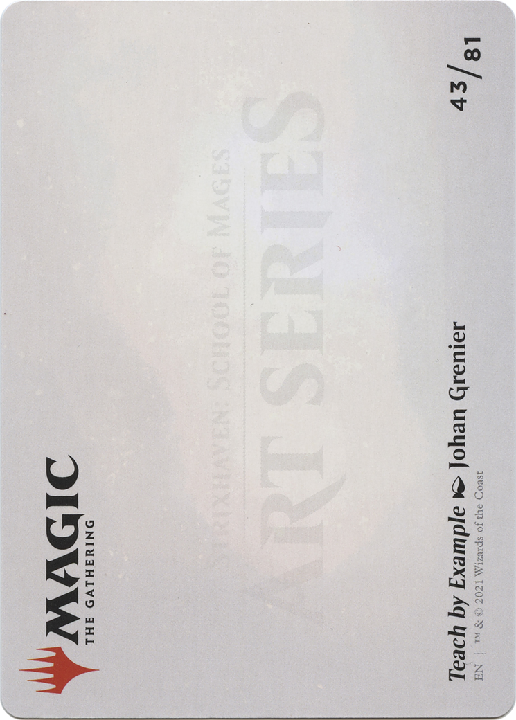 Teach by Example // Teach by Example (ASTX-043) - Strixhaven Art Series (Borderless)