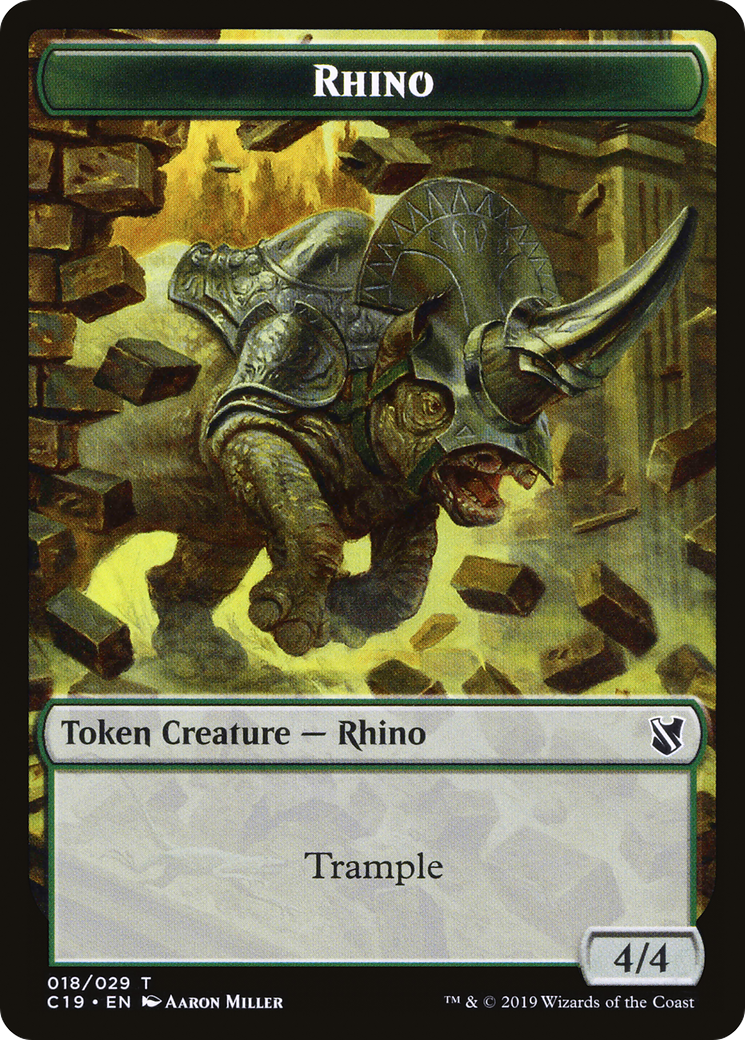 Rhino (TC19-018) - Commander 2019 Tokens