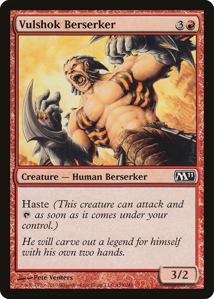 Vulshok Berserker (M11-159) - Magic 2011 Foil