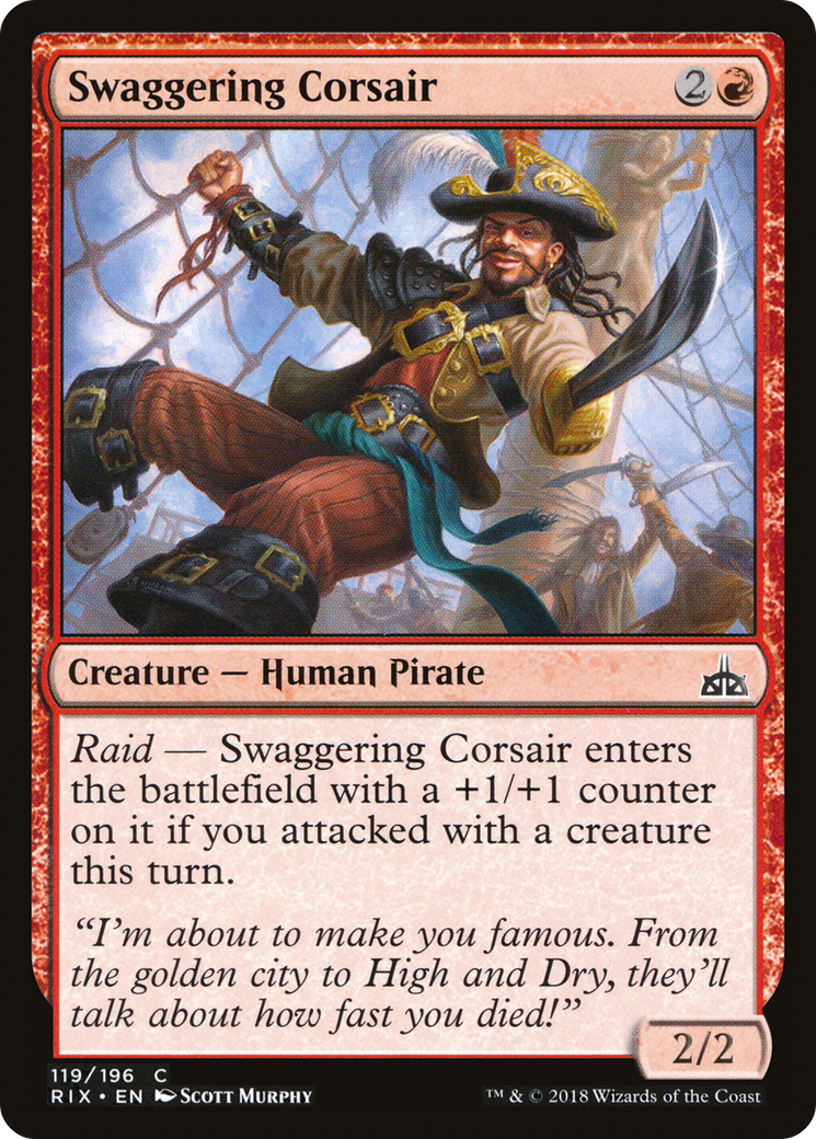 Swaggering Corsair (RIX-119) - Rivals of Ixalan Foil