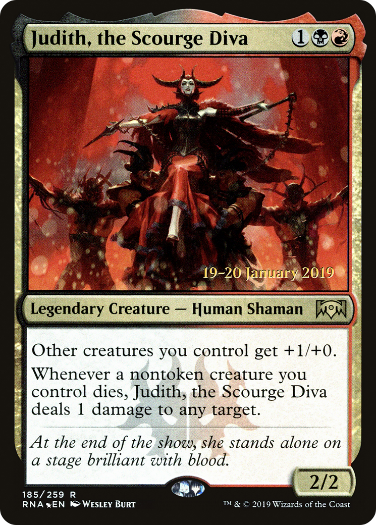 Judith, the Scourge Diva (PRE-185) - Ravnica Allegiance Promos Foil