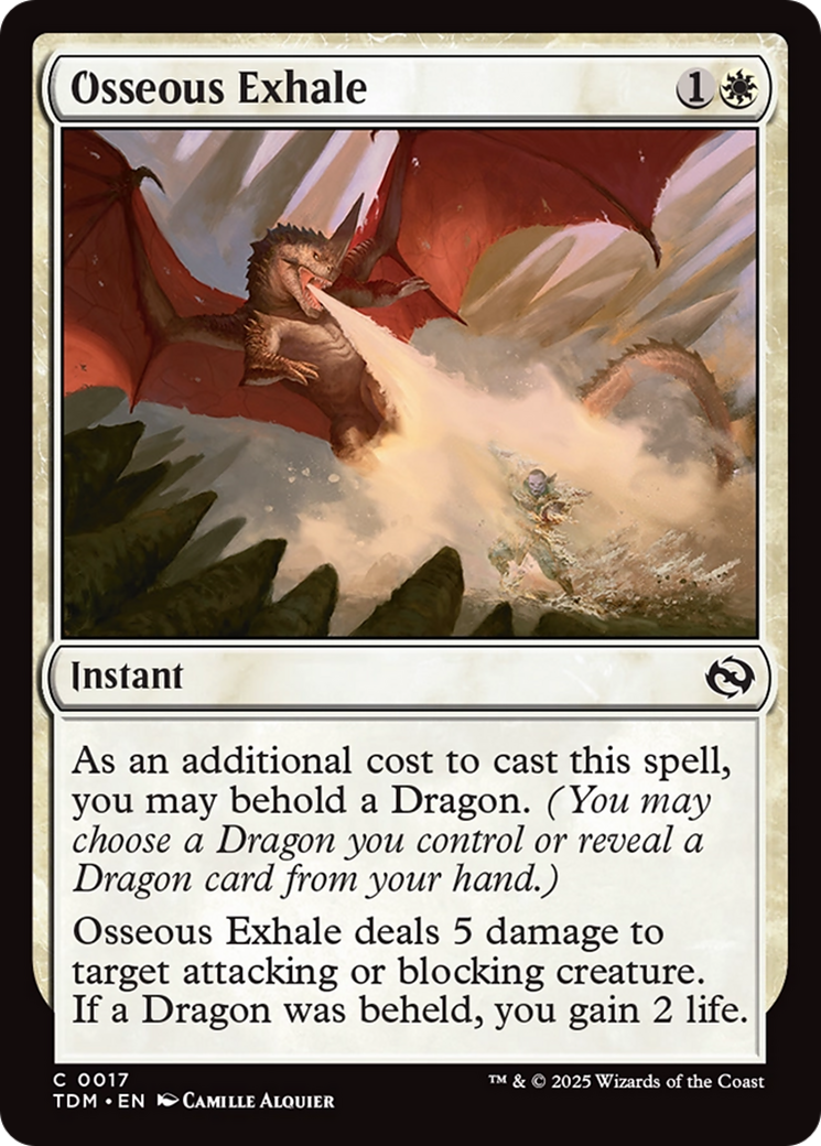Osseous Exhale (TDM-017) - Tarkir: Dragonstorm Foil