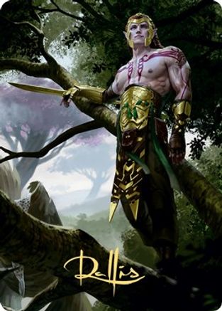 Tyvar Kell Art Card (Gold-Stamped Signature) (ASKHM-053) - Art Series: Kaldheim