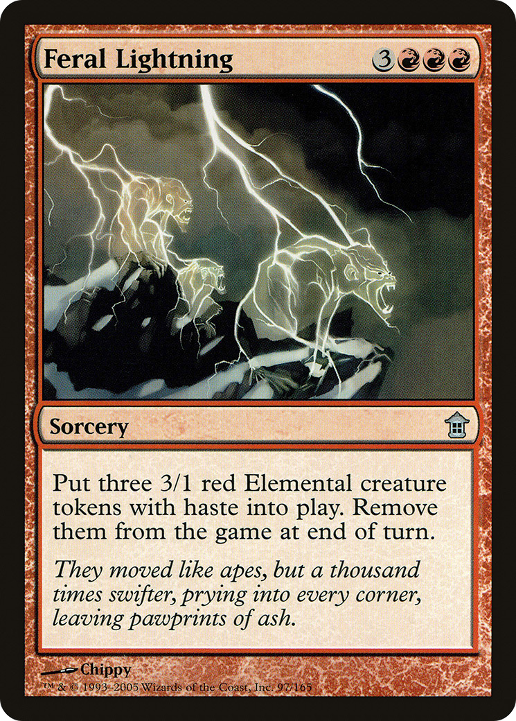 Feral Lightning (SOK-097) - Saviors of Kamigawa Foil