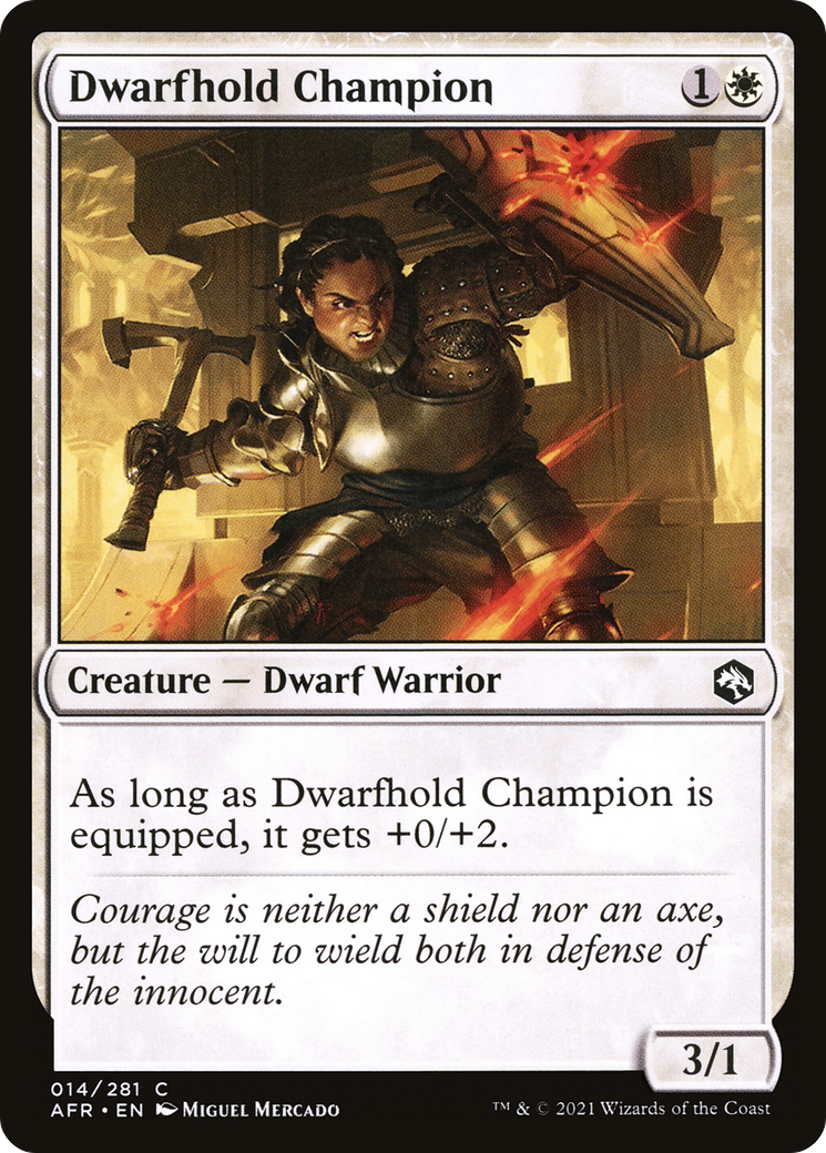 Dwarfhold Champion (AFR-014) - Adventures in the Forgotten Realms Foil