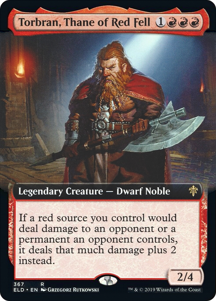 Torbran, Thane of Red Fell (Extended Art) (ELD-367) - Throne of Eldraine: (Extended Art)