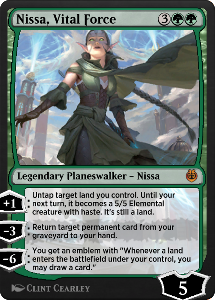 Nissa, Vital Force (KLR-172) - Kaladesh Remastered