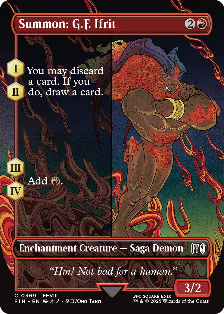 Summon: G.F. Ifrit (Borderless) (FIN-369) - FINAL FANTASY: (enchantment)