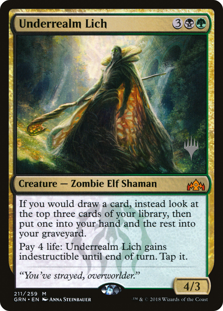 Underrealm Lich (PPZNR-211) - Guilds of Ravnica Promos