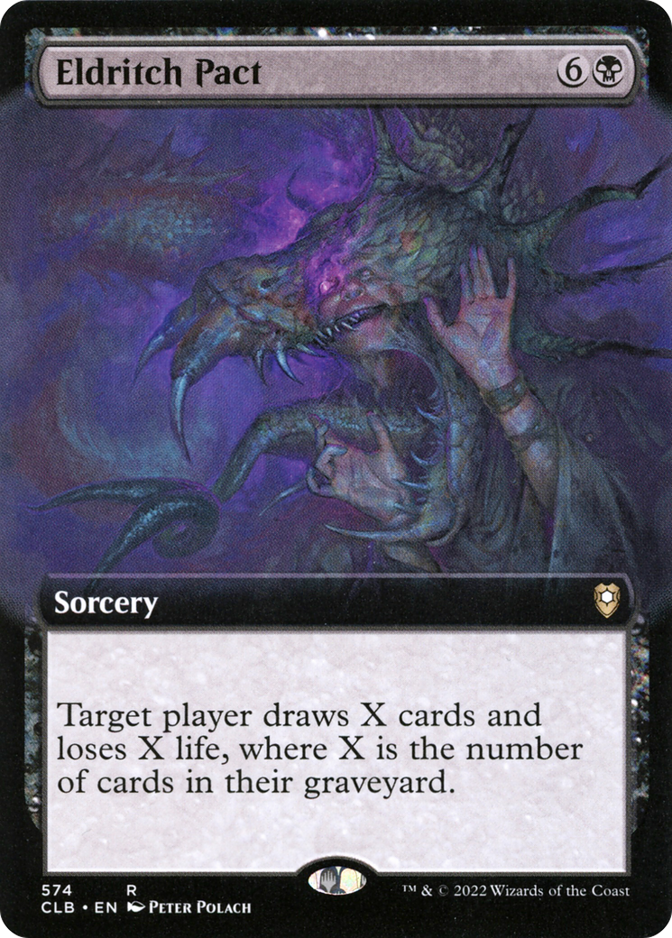 Eldritch Pact (Extended Art) (CLB-574) - Commander Legends: Battle for Baldur's Gate: (Extended Art) Foil