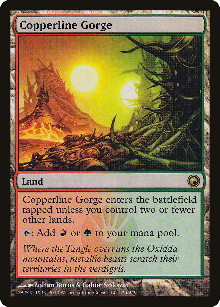Copperline Gorge (SOM-225) - Scars of Mirrodin