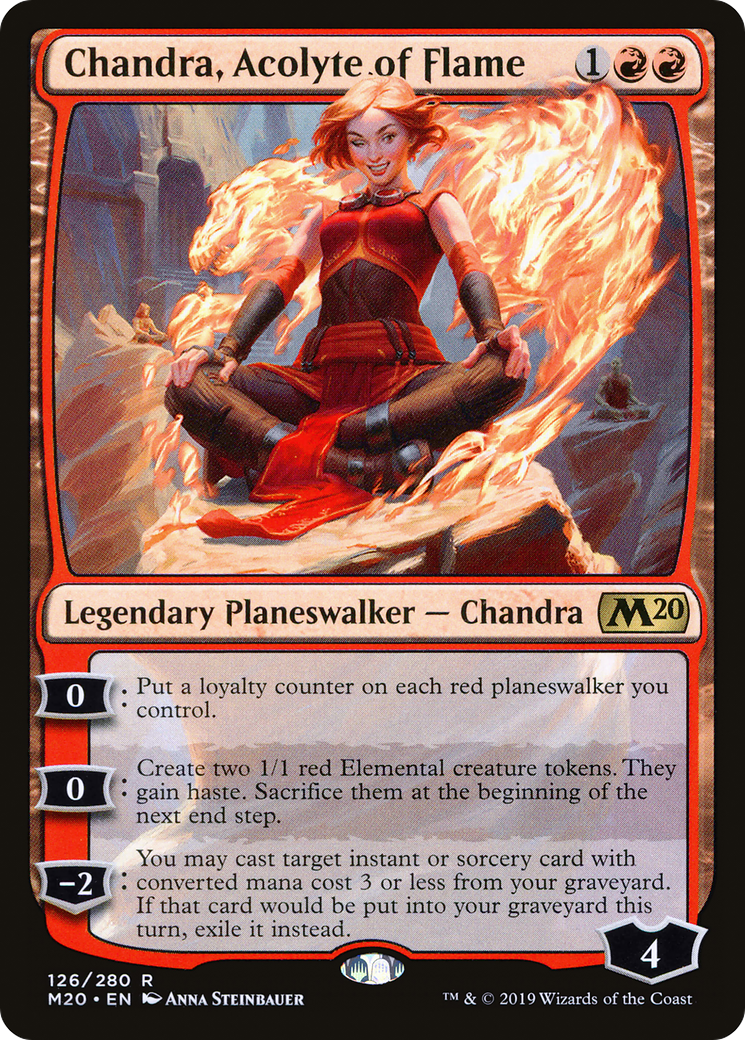 Chandra, Acolyte of Flame (M20-126) - Core Set 2020 Foil