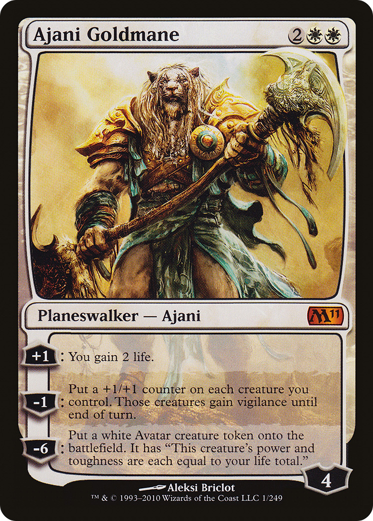 Ajani Goldmane (M11-001) - Magic 2011