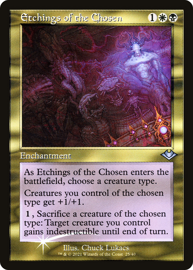 Etchings of the Chosen (Retro Frame) (MH1-025) - Modern Horizons 1 Timeshifts Foil
