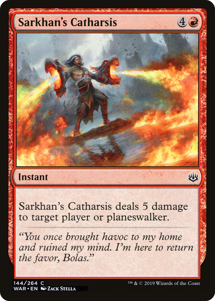 Sarkhan's Catharsis (WAR-144) - War of the Spark