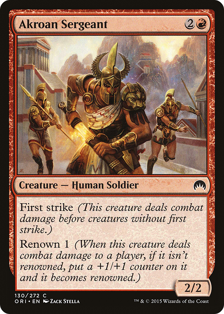 Akroan Sergeant (ORI-130) - Magic Origins Foil