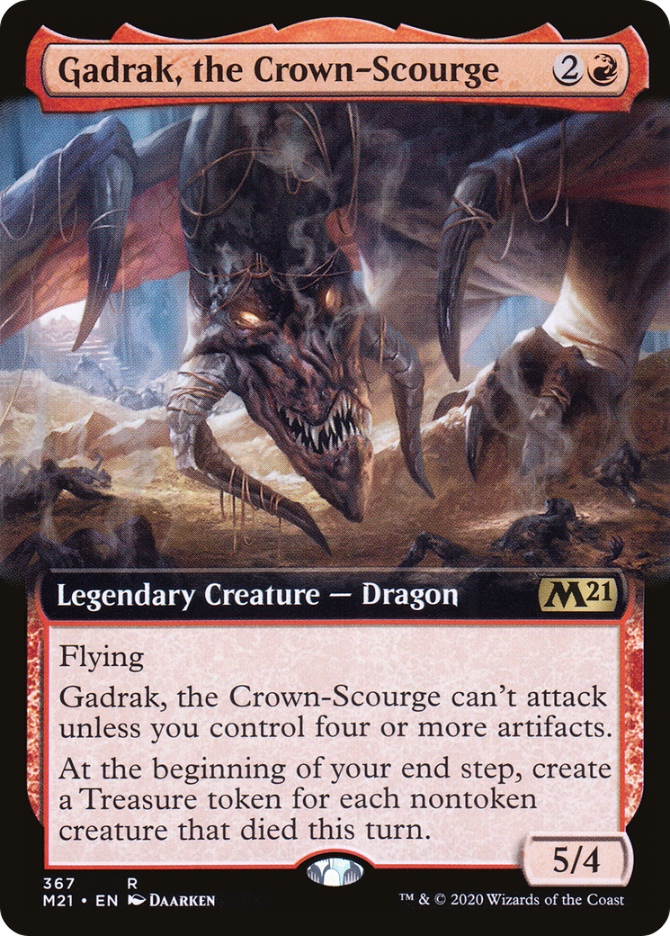 Gadrak, the Crown-Scourge (Extended Art) (M21-367) - Core Set 2021: (Extended Art)