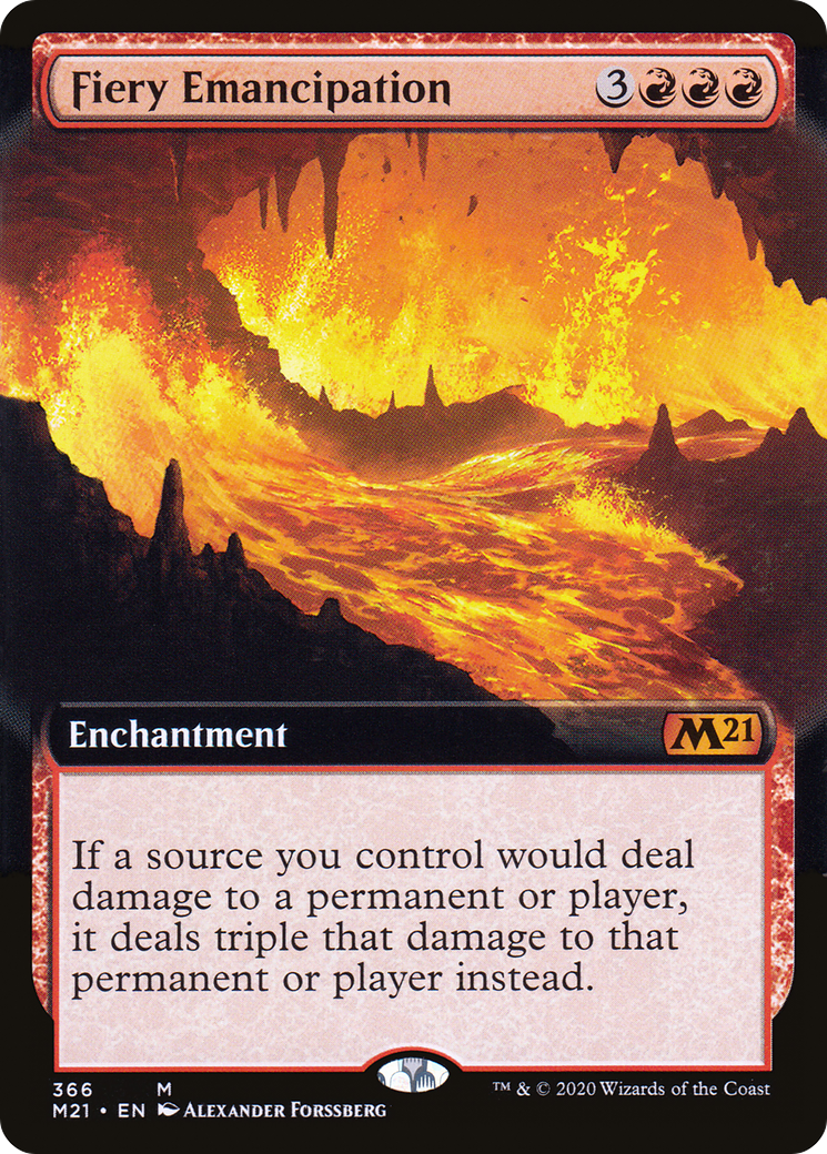 Fiery Emancipation (Extended Art) (M21-366) - Core Set 2021: (Extended Art)