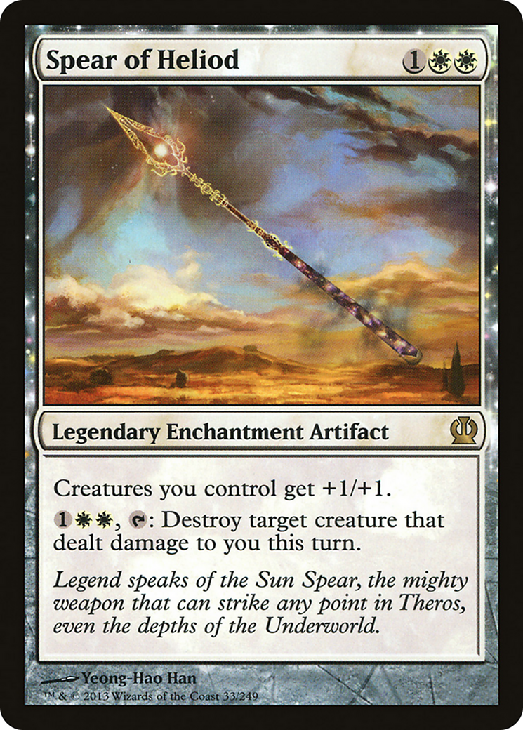 Spear of Heliod (THS-033) - Theros: (enchantment) Foil