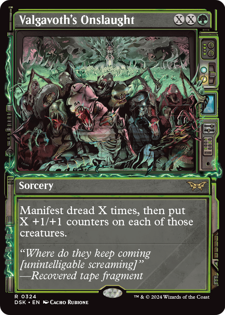 Valgavoth's Onslaught (Showcase) (DSK-324) - Duskmourn: House of Horror: (Showcase) Foil