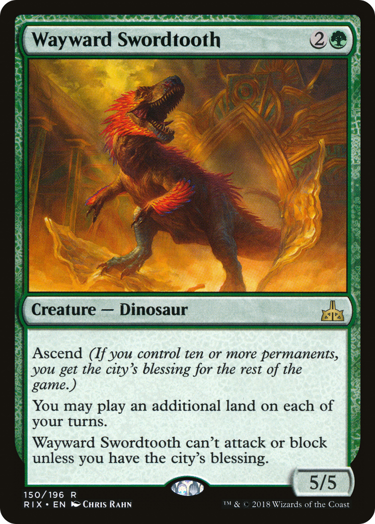 Wayward Swordtooth (RIX-150) - Rivals of Ixalan