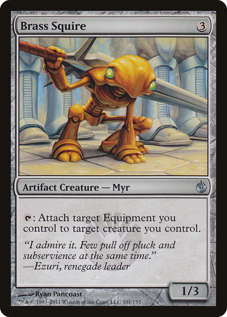 Brass Squire (MBS-101) - Mirrodin Besieged