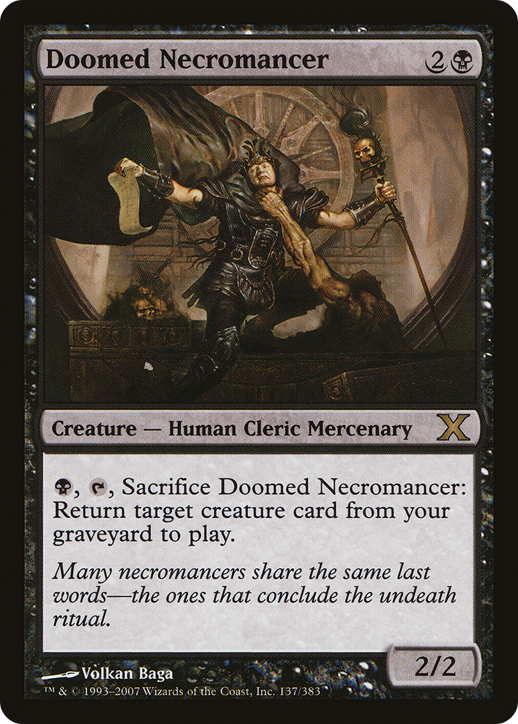 Doomed Necromancer (10E-137) - Tenth Edition